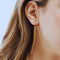 18k Gold Plated Sterling Silver Multi Chain Hoop Earrings